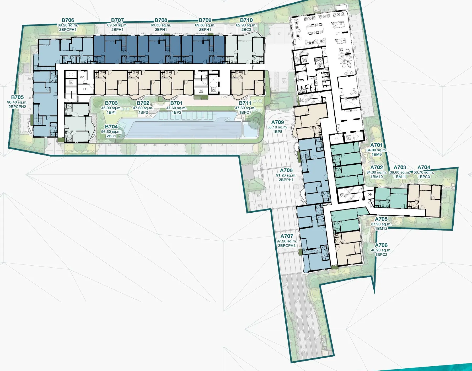 Master plan, 7th floor